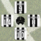 Newcastle United Legends Football Coasters - Set of 4 - Man of The Match Football