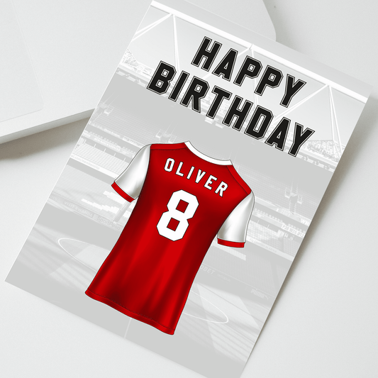 Personalised Gooners Birthday Card