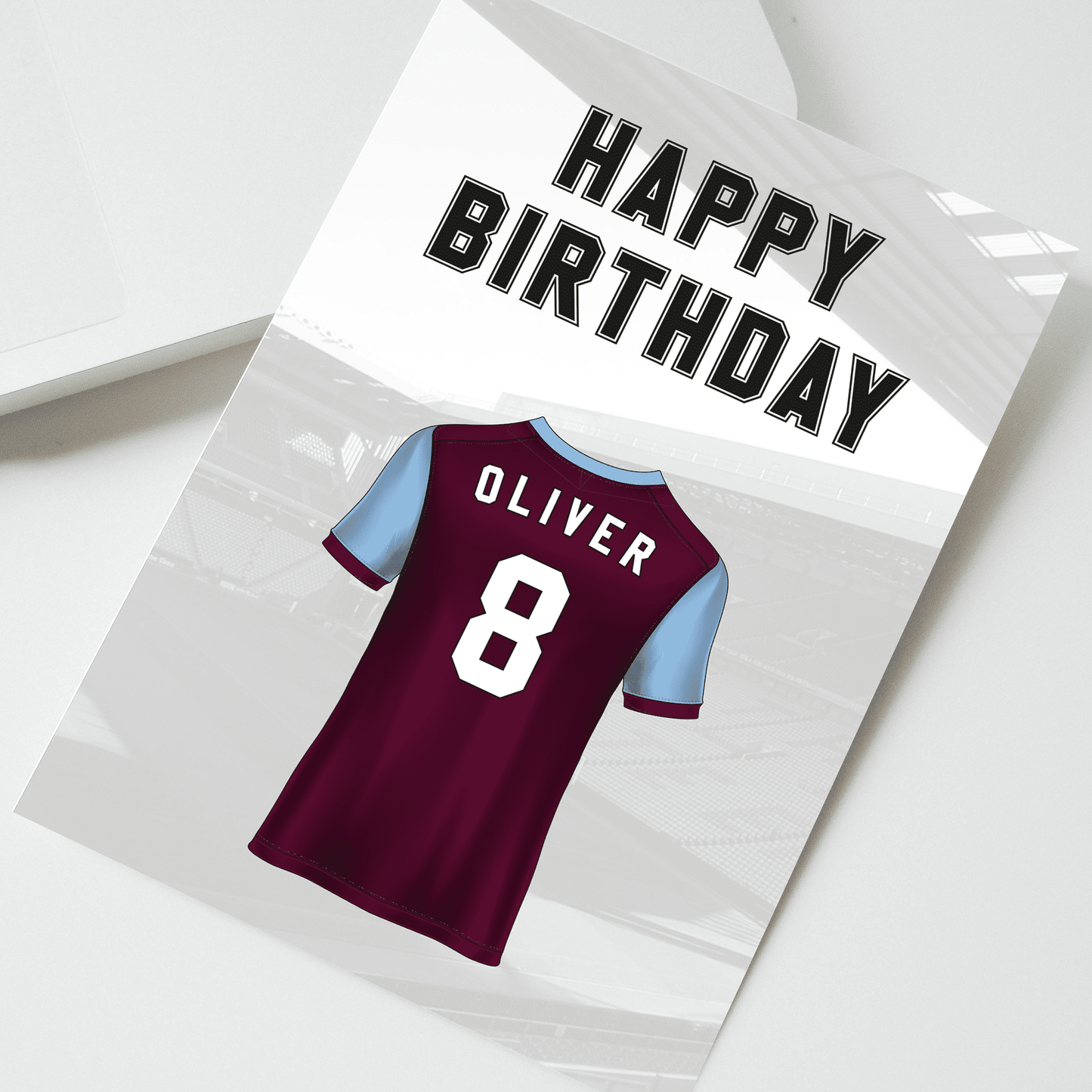 Personalised Aston Villa Birthday Card