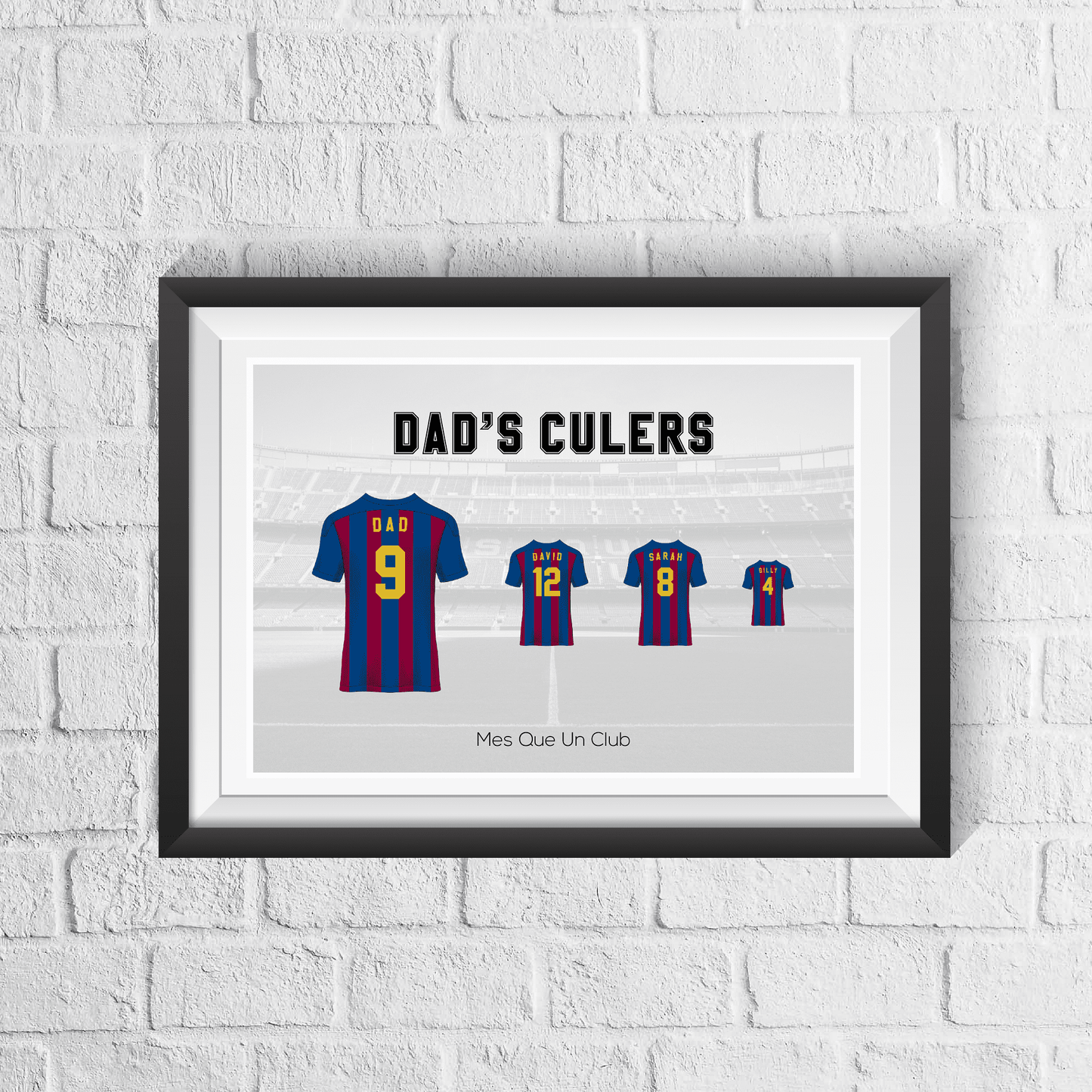 Personalised Barcelona Family Print