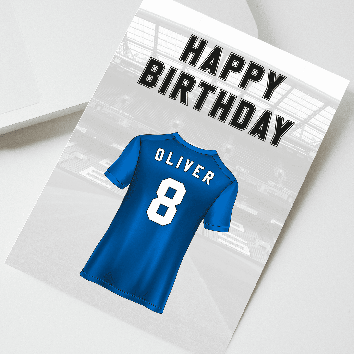 Personalised Chelsea Birthday Card