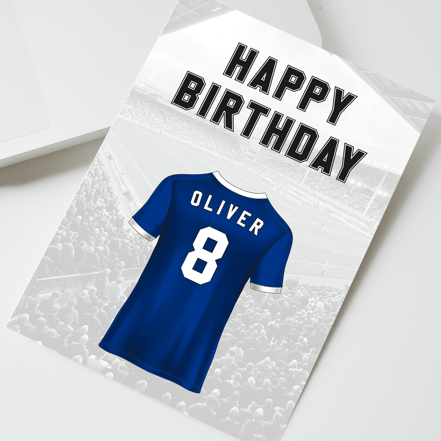 Personalised Everton Birthday Card