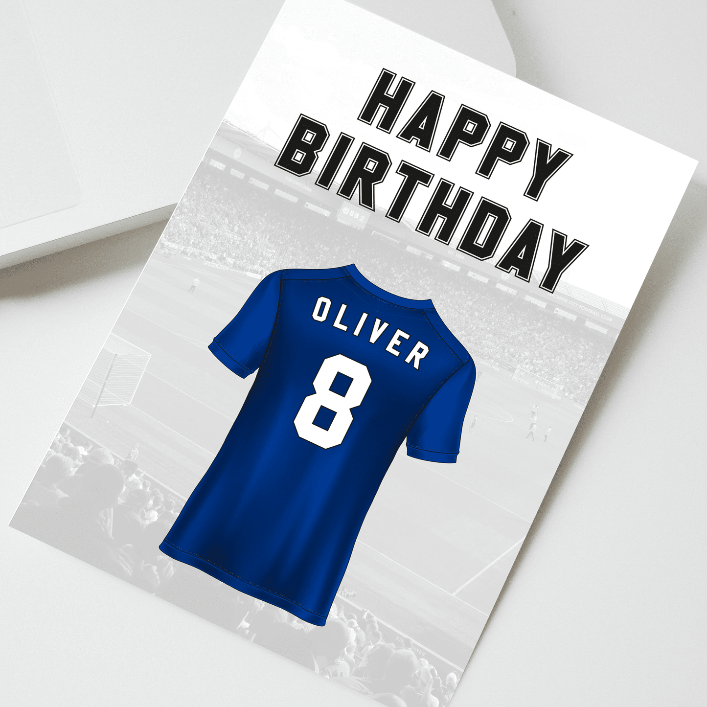 Personalised Leicester City Birthday Card