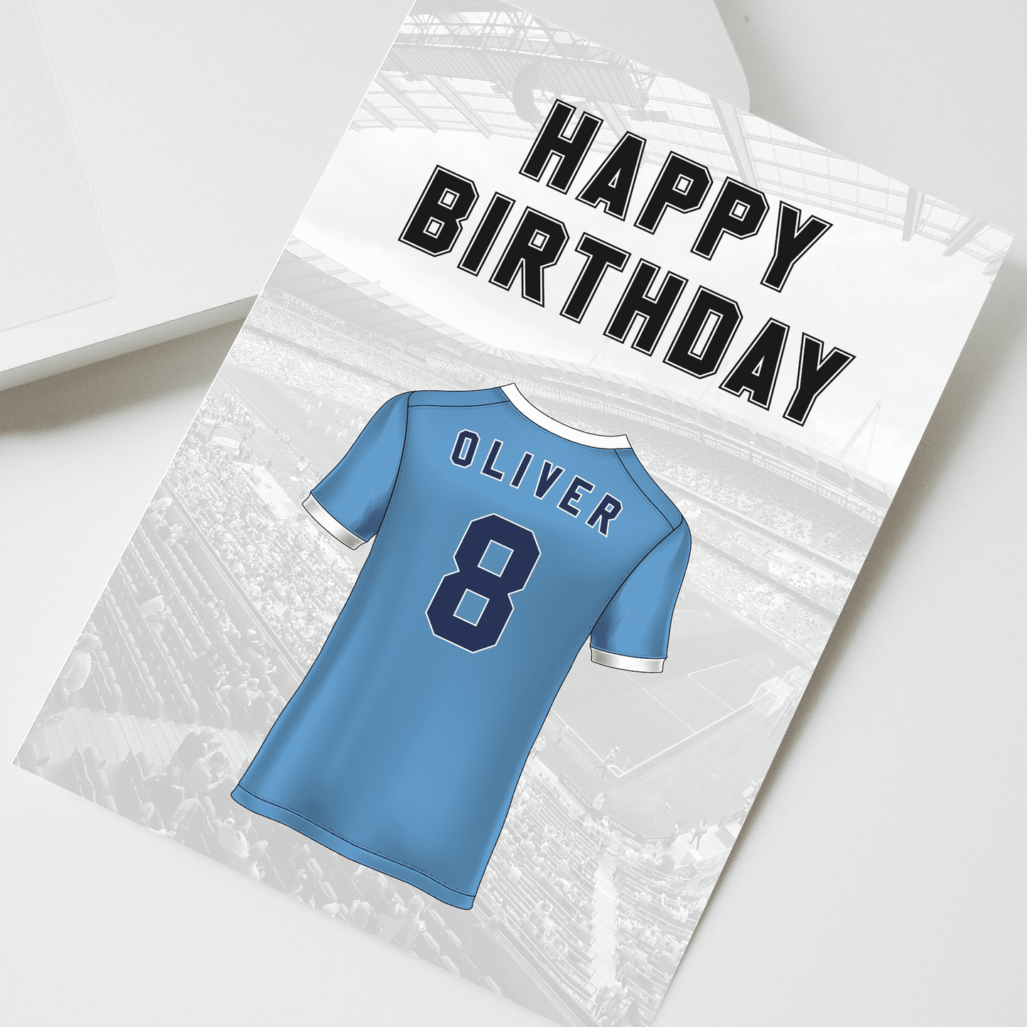 Personalised Manchester City Birthday Card