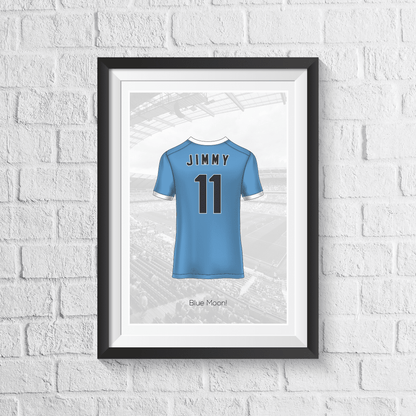 Impresión personalizada de la camiseta del aficionado del Manchester United