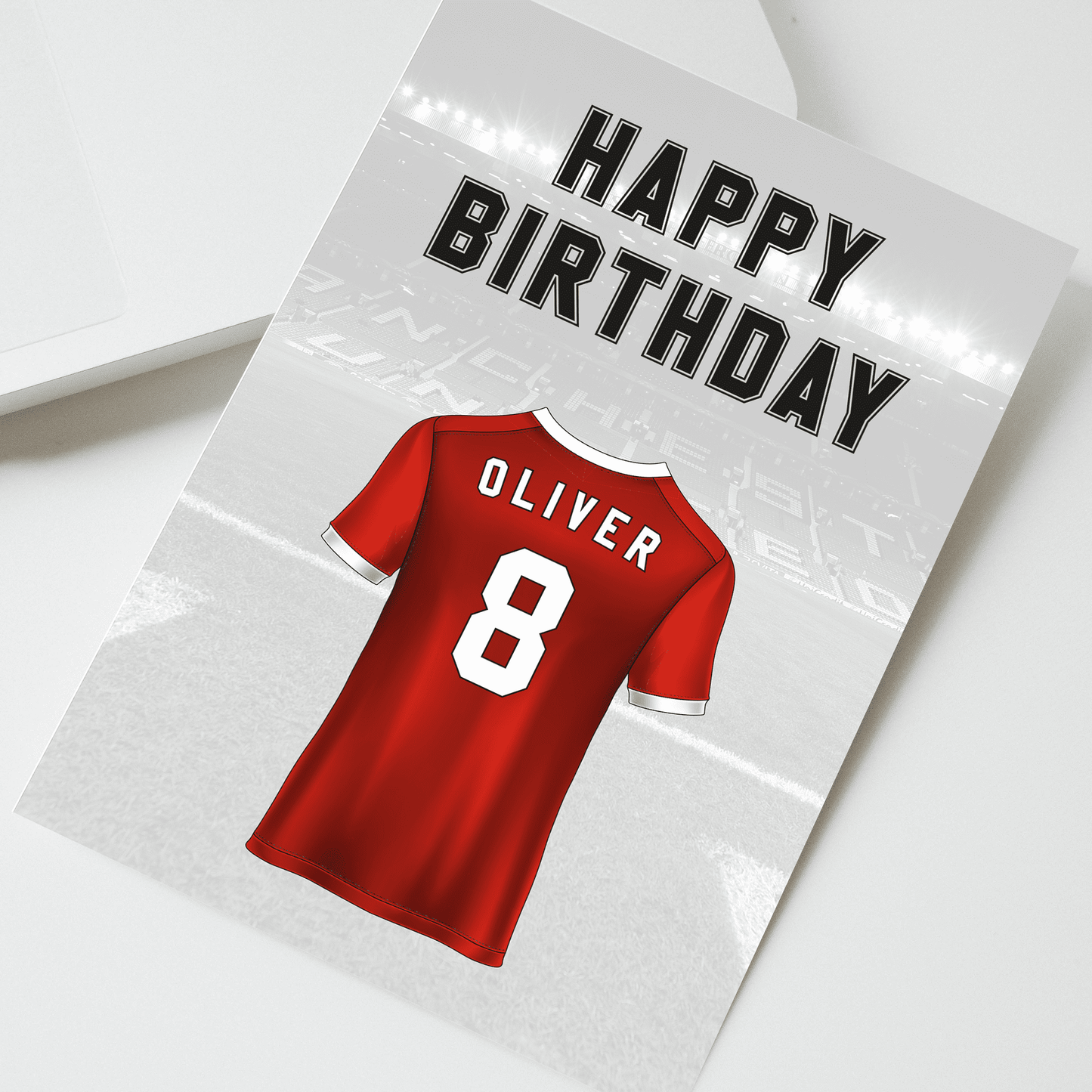 Personalised Manchester United Birthday Card