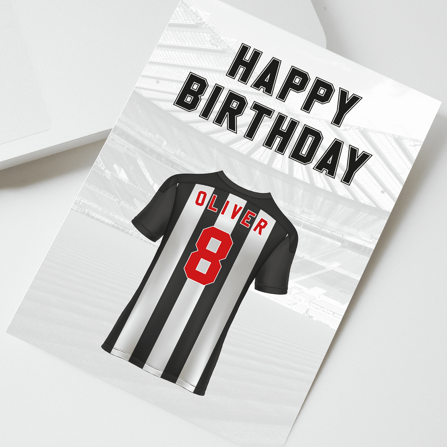 Personalised Newcastle United Birthday Card