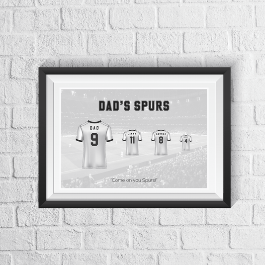 Personalised Tottenham Hotspur Family Print
