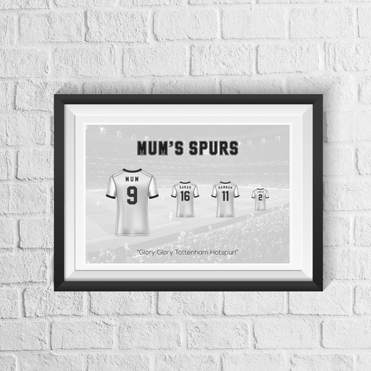 Personalised Tottenham Hotspur Family Print