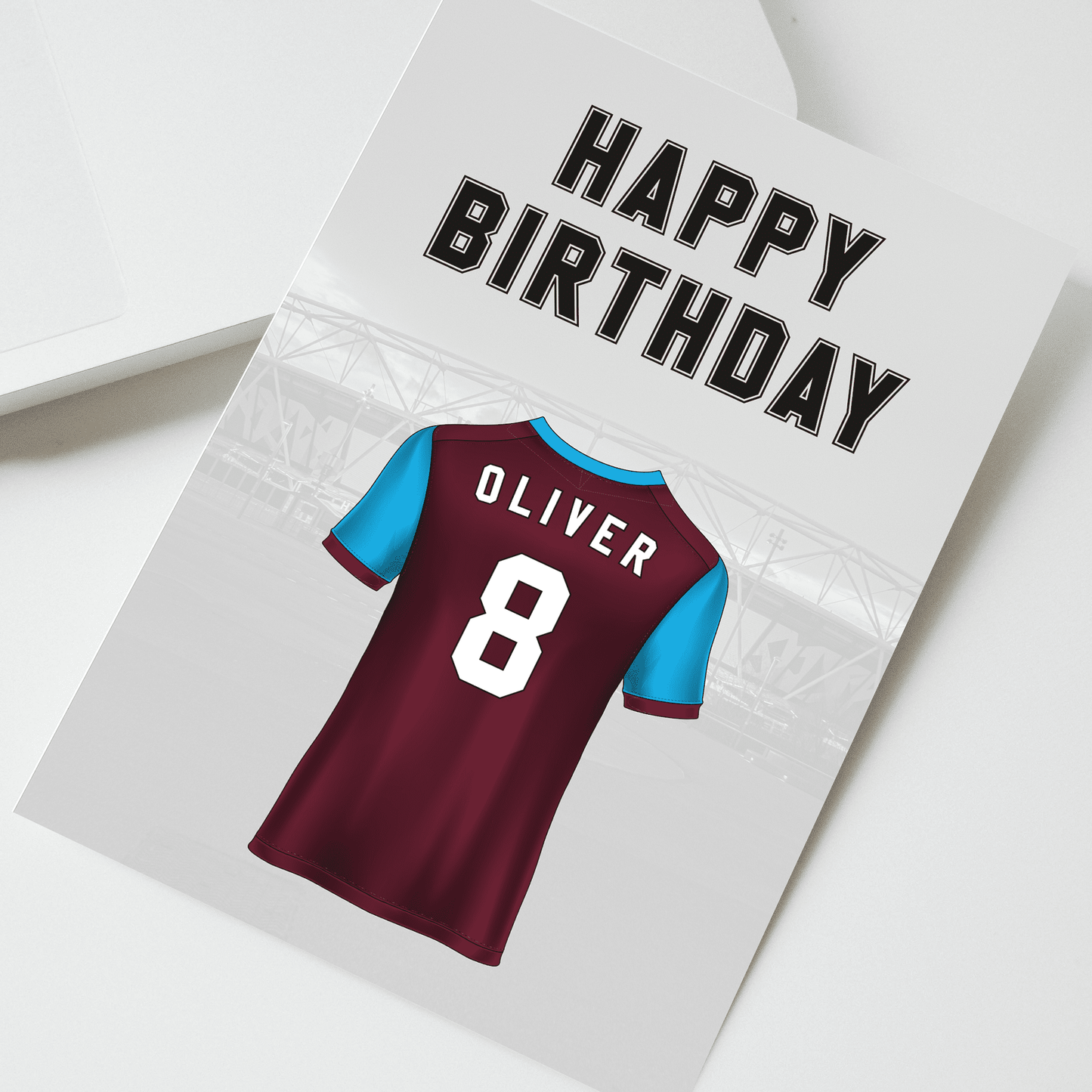 Personalised West Ham United Birthday Card