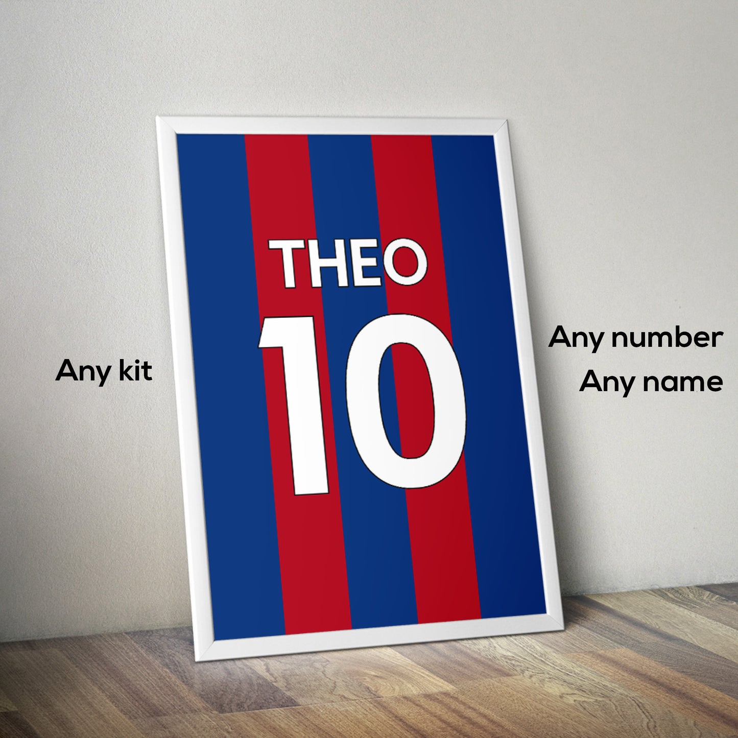 Personalised Football Shirt Print - Man of The Match Football
