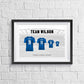 Personalised Chelsea Family Print - Man of The Match Football