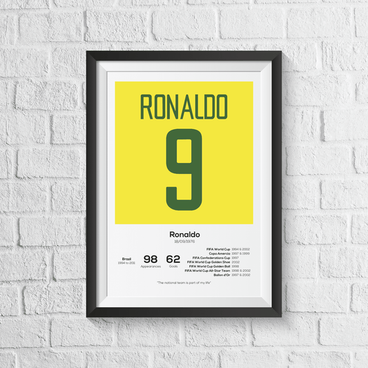 Ronaldo R9 Brasil Leyenda Estadísticas Imprimir