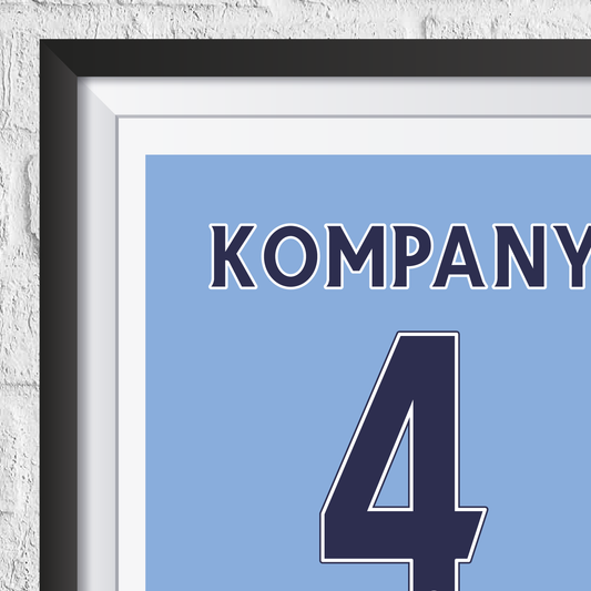 Vincent Kompany Manchester City Legend Stats Print
