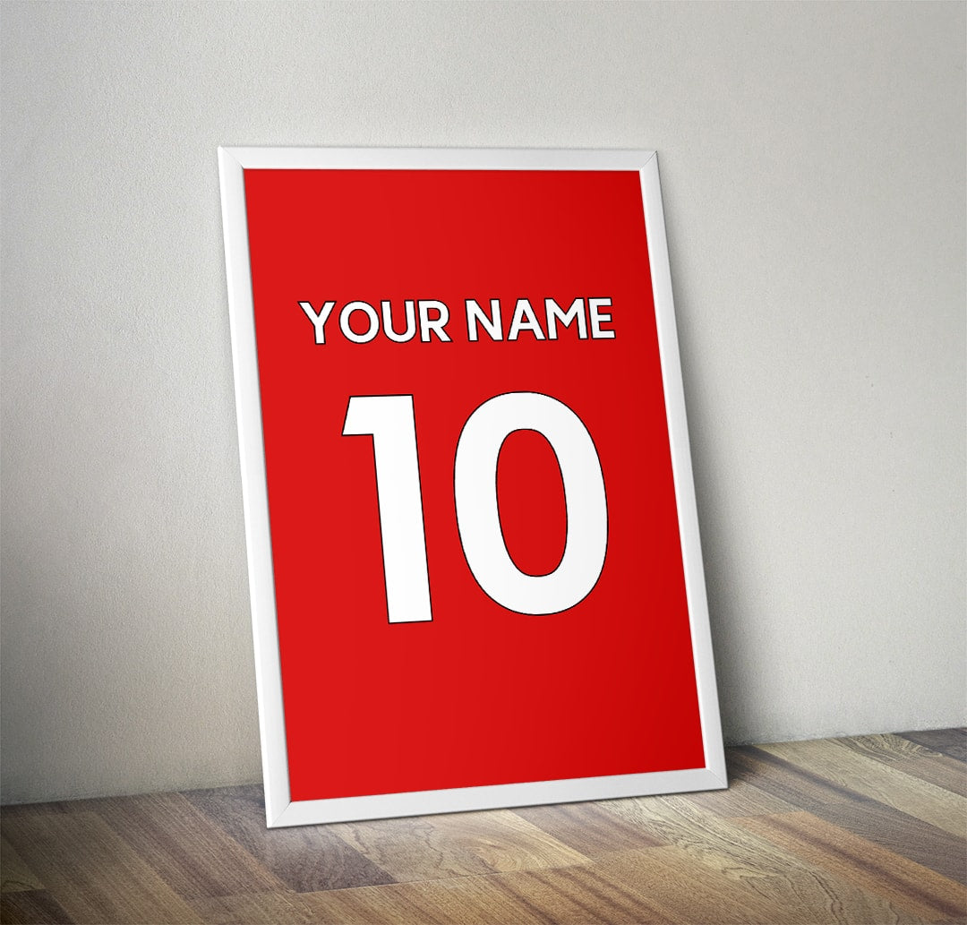 Personalised Football Shirt Print - Man of The Match Football