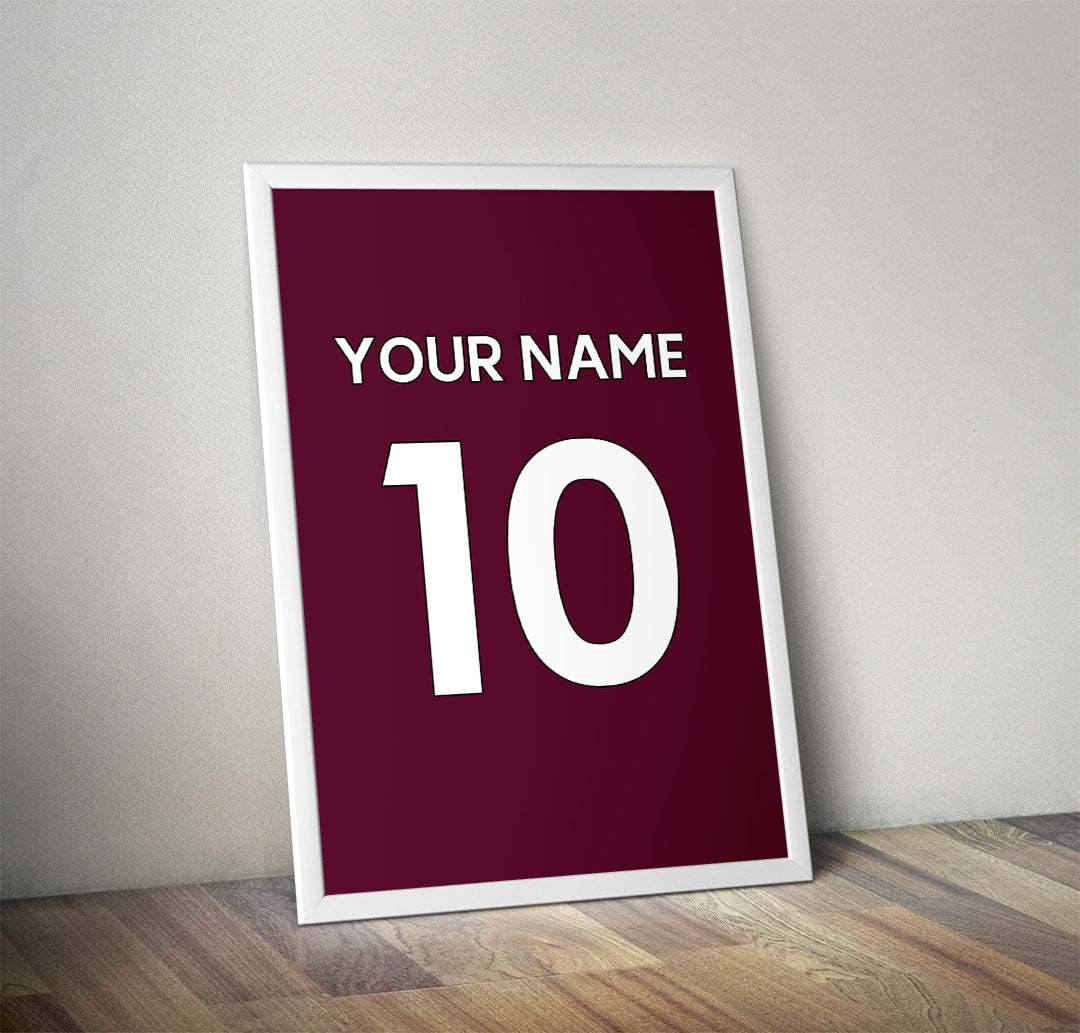 Personalised Football Shirt Print - Man of The Match Football