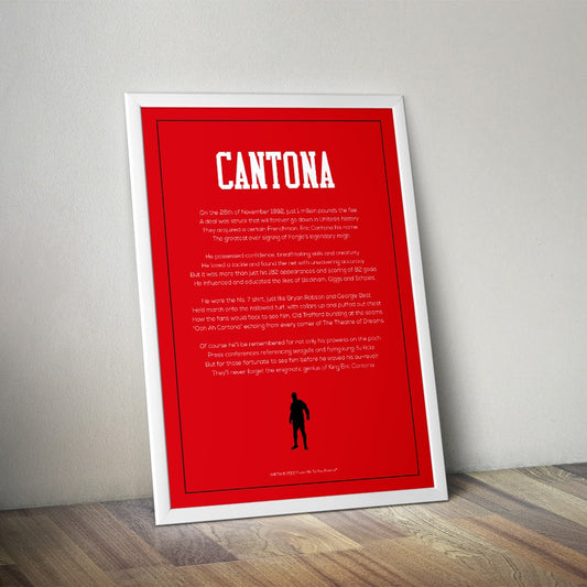 Eric Cantona Manchester United Poem Print - Man of The Match Football