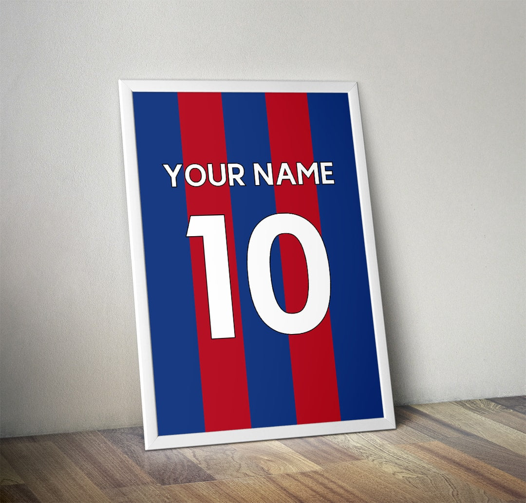 Personalised Football Shirt Print - Man of The Match Football