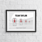 Personalised England Family Print - Man of The Match Football