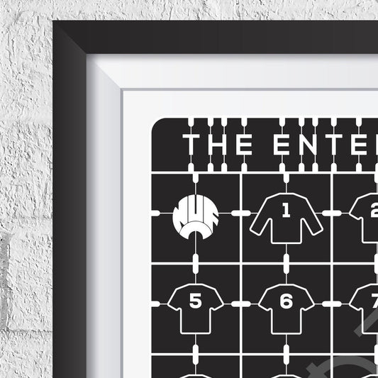 Newcastle United 'The Entertainers' 1995/1997 Print - Man of The Match Football