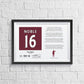 Mark Noble West Ham United Stats & Poem Print - Man of The Match Football