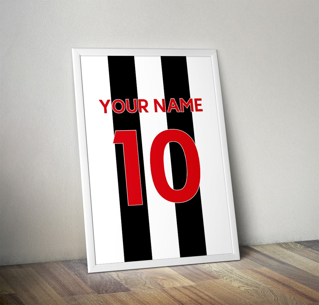 Personalised Football Shirt Print - Man of The Match Football