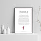 Mark Noble West Ham United Poem Print - Man of The Match Football