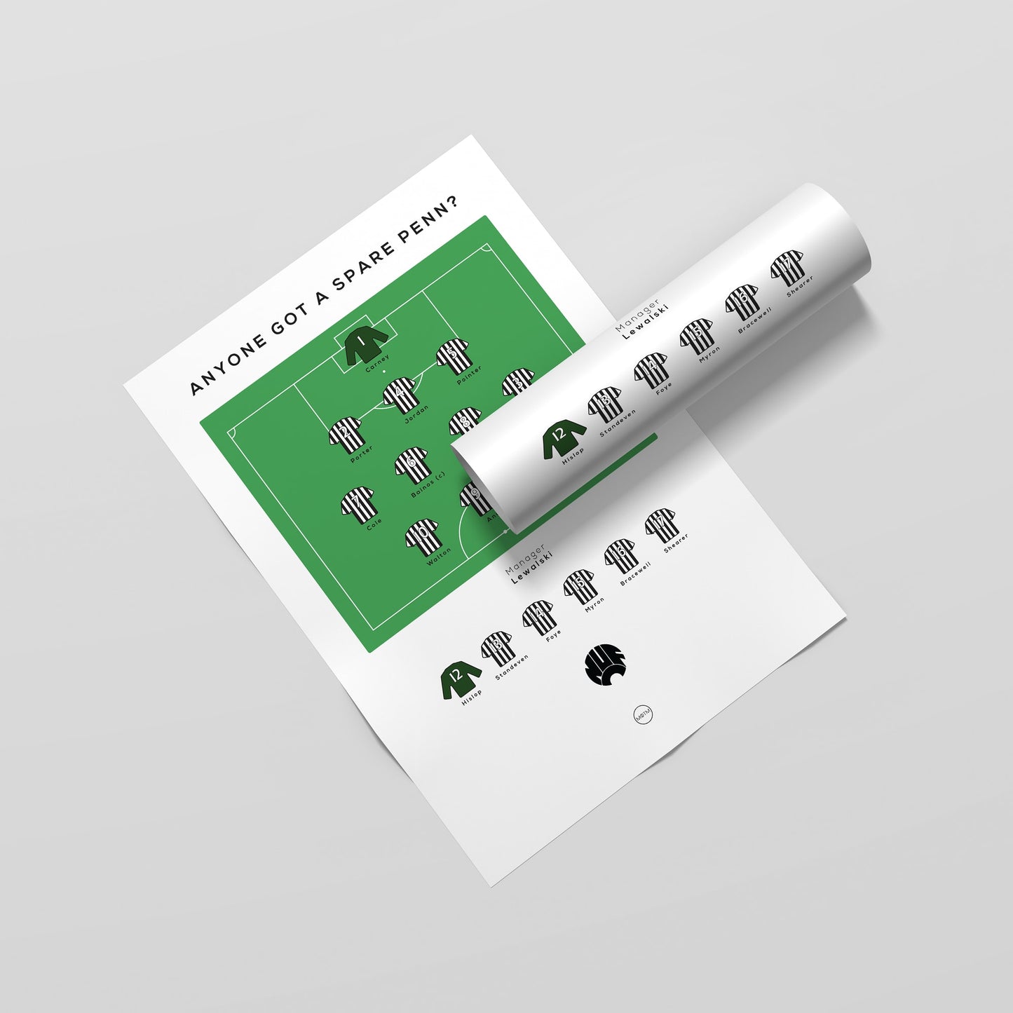 Personalised Football Team Print - Man of The Match Football